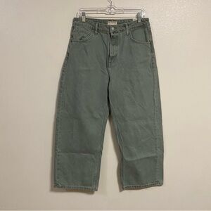 Free People Jeans Women Size 8/29 Green We the free Deep Trance Boyfriend Jeans
